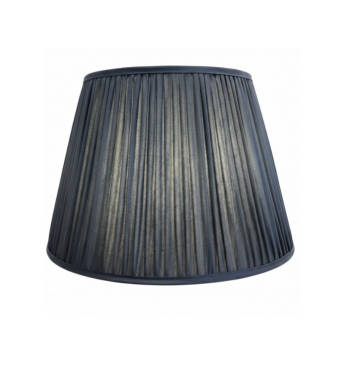 Blue Silk Lampshade