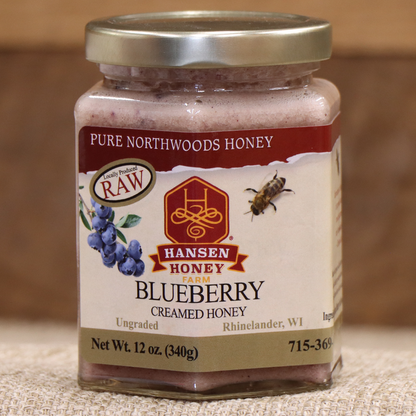 Blueberry Creamed Honey