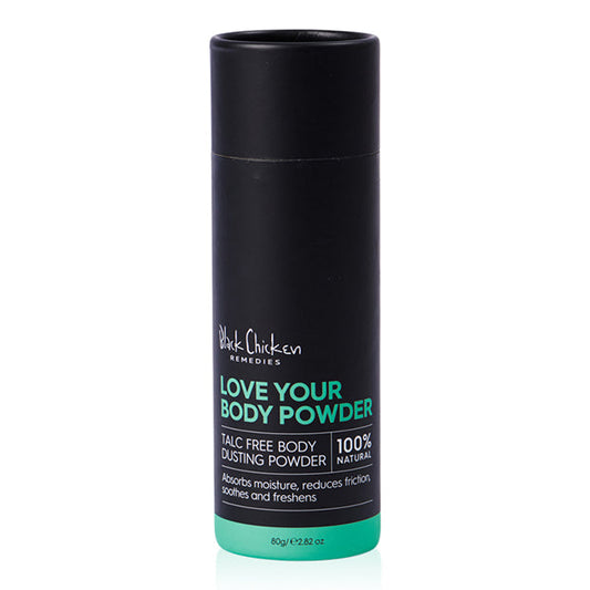 Talc free body dusting powder
