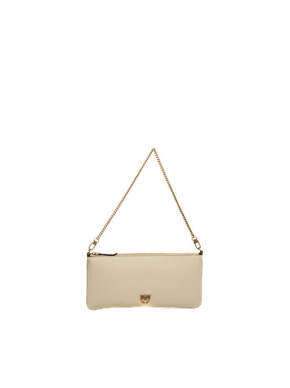 PINKO borsa a spalla horizon flat binca/oro 102747-A0F1 HORIZON.FLAT-Z14Q