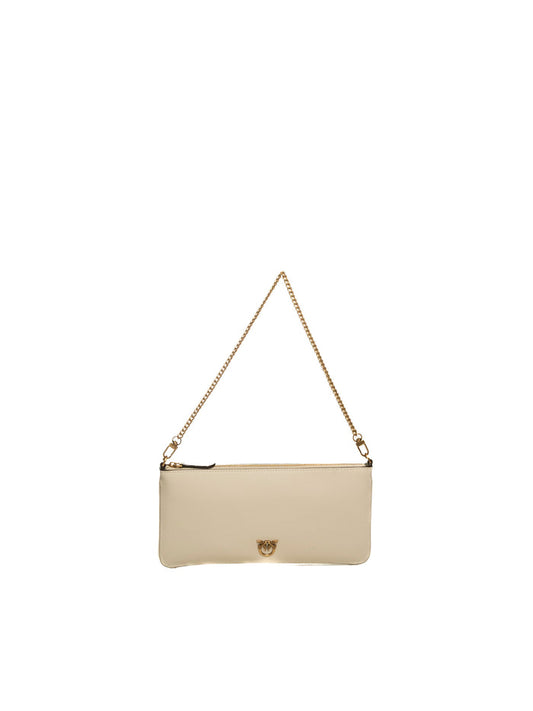 PINKO borsa a spalla horizon flat binca/oro 102747-A0F1 HORIZON.FLAT-Z14Q