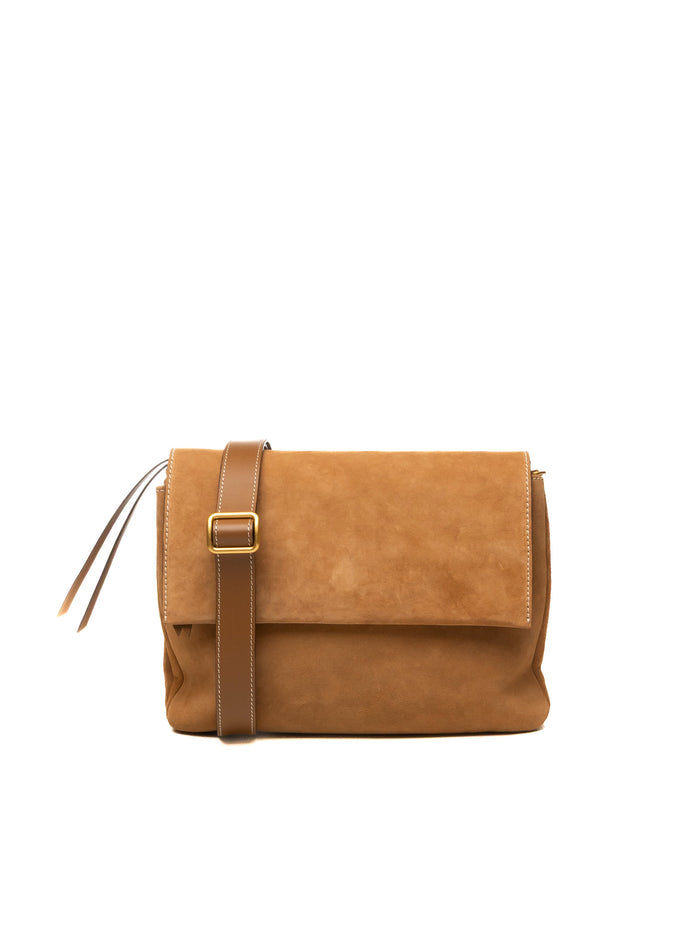 GIANNI CHIARINI borsa a spalla three marrone 12295 THREE-1478
