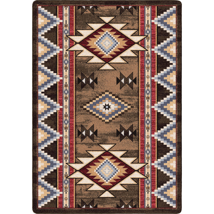 Image of an area rug, Bow Strings - Brown