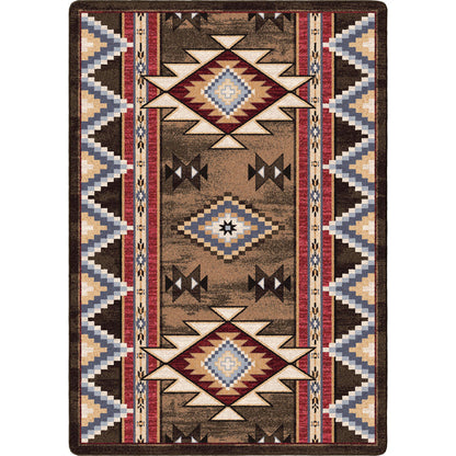 Image of an area rug, Bow Strings - Brown