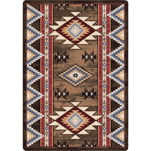 Image of an area rug, Bow Strings - Brown