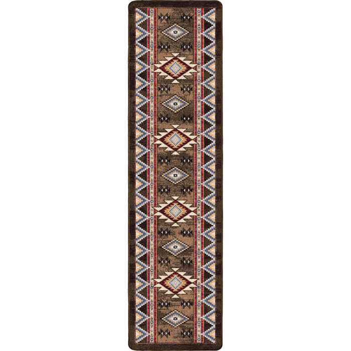 Image of an area rug, Bow Strings - Brown