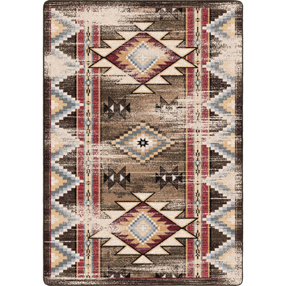 Image of an area rug, Bow Strings Distressed - Brown