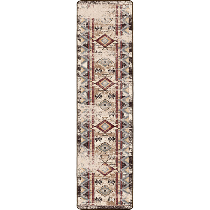 Image of an area rug, Bow Strings Distressed - Brown