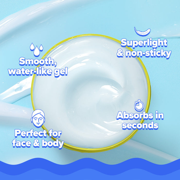 Gel texture with a smooth, cooling non-sticky finish