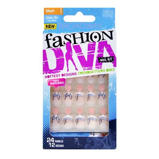 Broadway Fashion Diva 24 Nails in 12 Sizes - ikatehouse