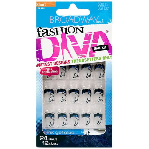 Broadway Fashion Diva 24 Nails in 12 Sizes - ikatehouse