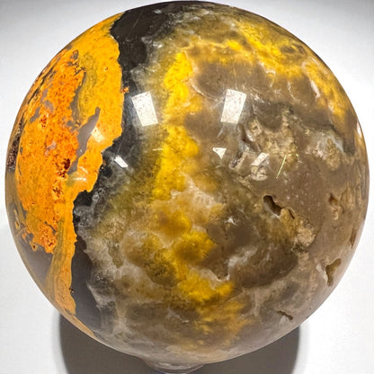 Bumblebee Jasper Sphere 2.5 Inch, 376g | Indonesian Crystal for Energy & Transformation – Raven’s Cauldron