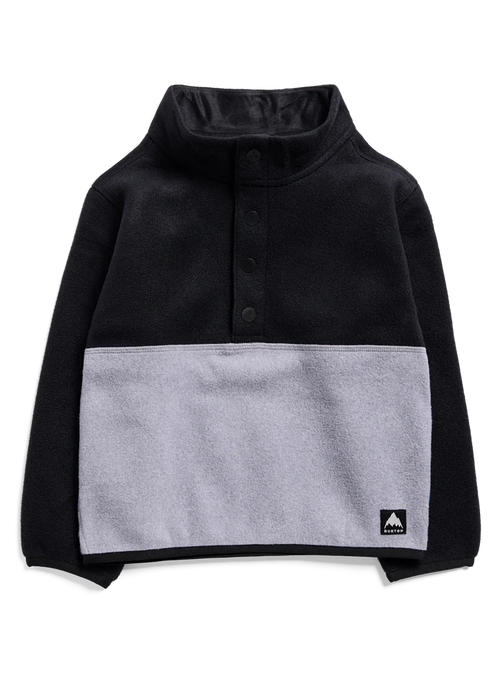 Product image of Toddlers' Burton Cinder Fleece Anorak[Variant:True Black / Gray Heather]