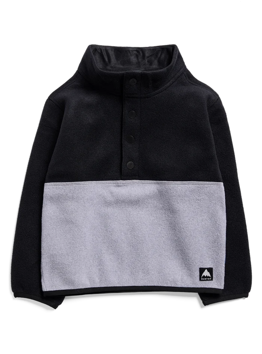 Product image of Toddlers' Burton Cinder Fleece Anorak[Variant:True Black / Gray Heather]