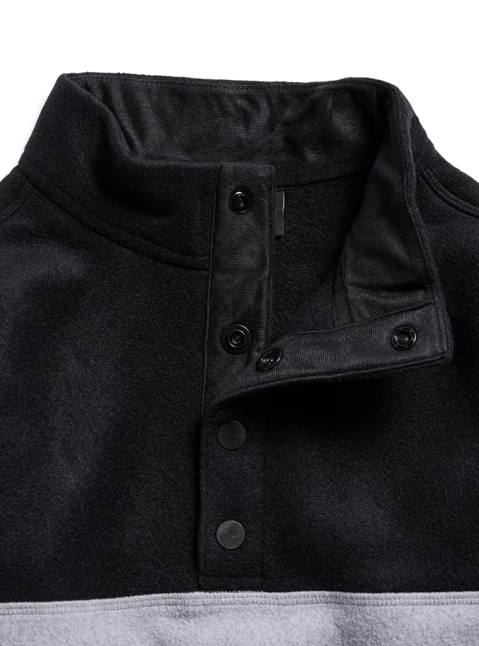 Product image of Toddlers' Burton Cinder Fleece Anorak[Variant:True Black / Gray Heather]