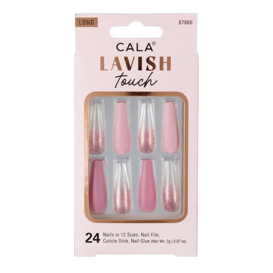 Cala Lavish Touch Long Coffin 24 Nails - ikatehouse