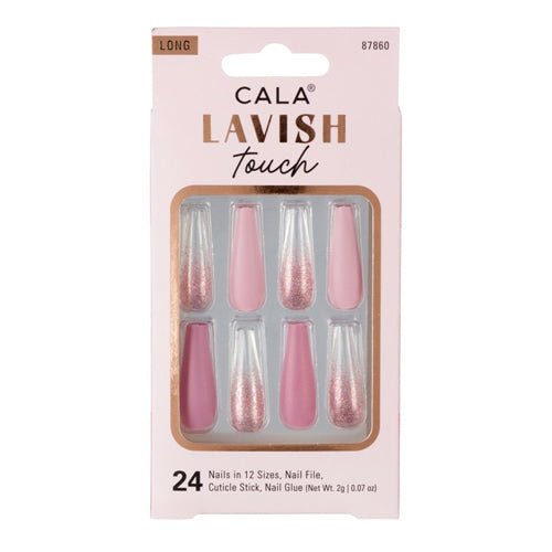 Cala Lavish Touch Long Coffin 24 Nails - ikatehouse