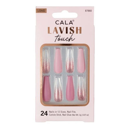 Cala Lavish Touch Long Coffin 24 Nails - ikatehouse