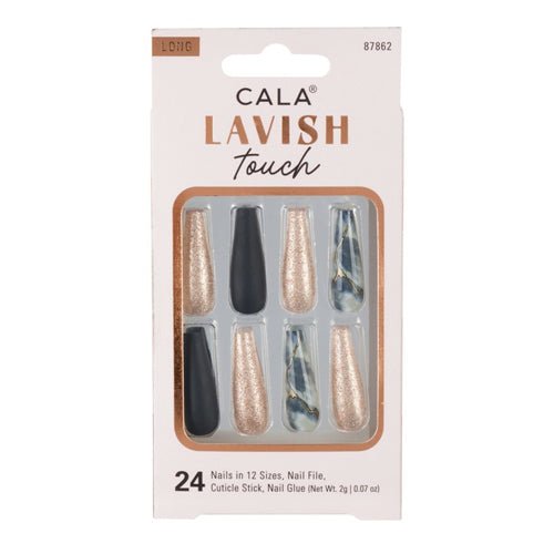 Cala Lavish Touch Long Coffin 24 Nails - ikatehouse