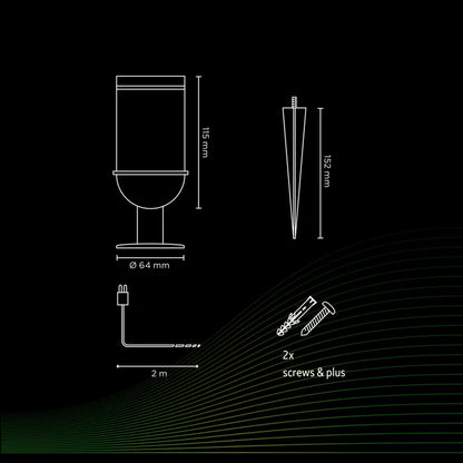 Calex Smart Ground Spot - RGB + CCT - Black