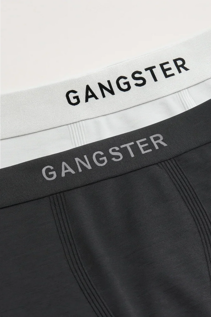 Calzoncillo Calzoncillo Poliamida Duo Gris/Blanco - Gangster