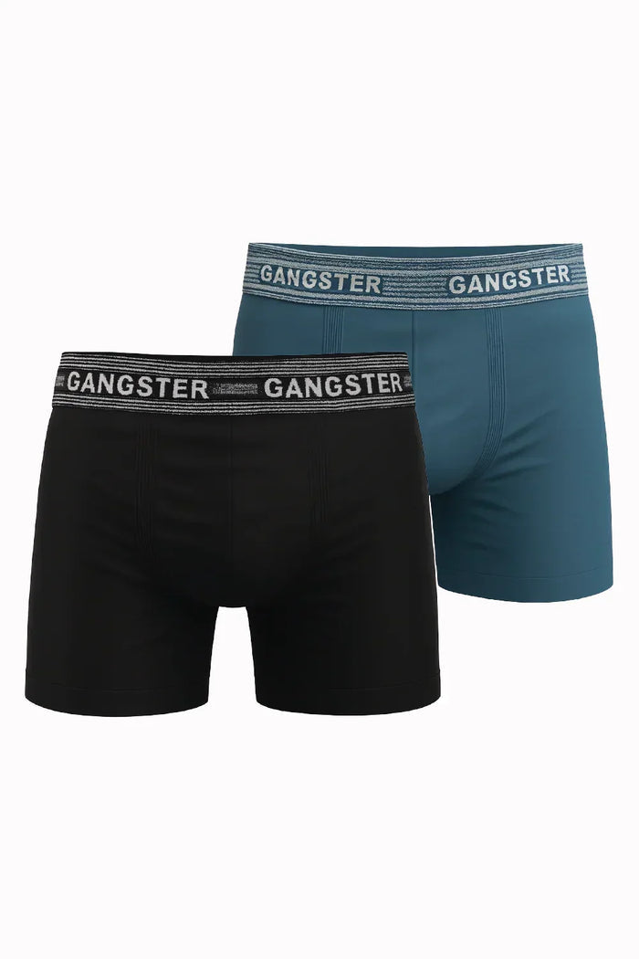 Calzoncillo Calzoncillo Poliamida Twin Negro/Azul - Gangster