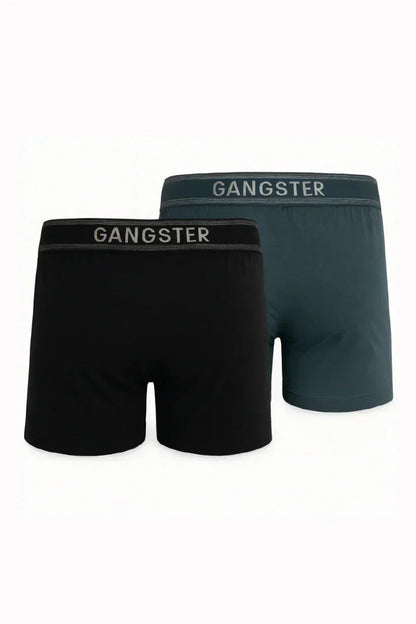 Calzoncillo Calzoncillo Poliamida Twin Negro/Azul - Gangster