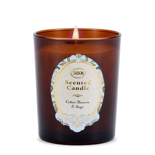 Candle Cotton Flowers & Sage 180gr