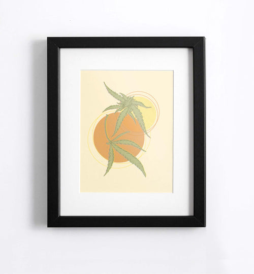 cannabis art print