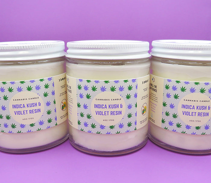 Cannabis Candle | 6oz | Hemp Wax