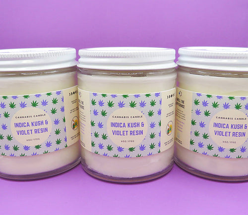 Cannabis Candle | 6oz | Hemp Wax