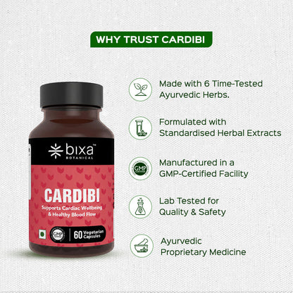 CARDIBI 60 Veg Capsules (450mg) Supports Cardiac Wellbeing