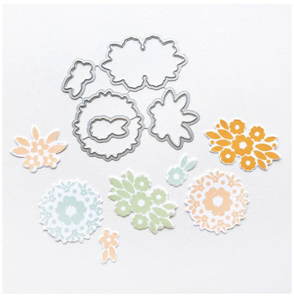 Catherine Pooler - Stamp & Die Set - Love & Lace. Add a little lace to your card with the Love & Lace Stamp & Die Set. This intricate border stamp will add a lovely lace accent to your card or project. Available at Embellish Away located in Bowmanville Ontario Canada.