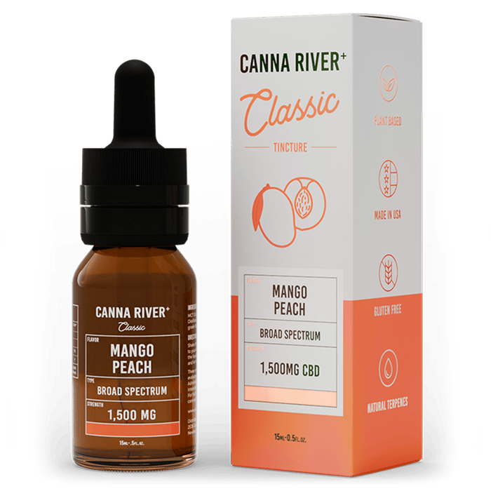 Broad Spectrum (Non-THC) / Mango Peach / 1500mg CBD / 15mL