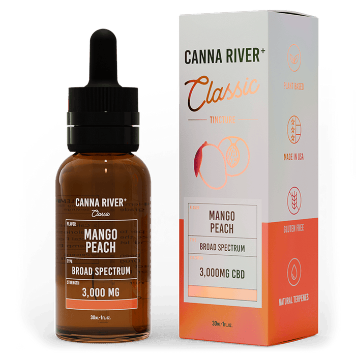 Broad Spectrum (Non-THC) / Mango Peach / 3000mg CBD / 30mL