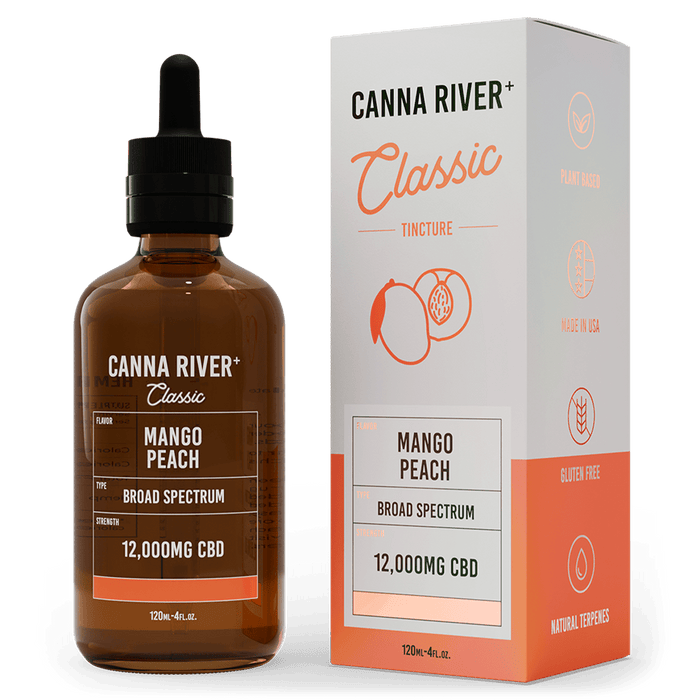 Broad Spectrum (Non-THC) / Mango Peach / 12000mg CBD / 120mL