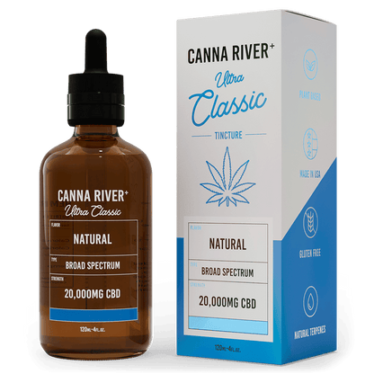 Canna River CBD Ultra Classic Tincture Natural Broad Spectrum 20000mg CBD 120mL