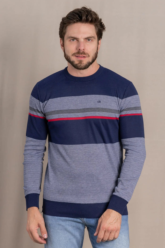Chaleco Liviano Striped Azul Gangster - Gangster