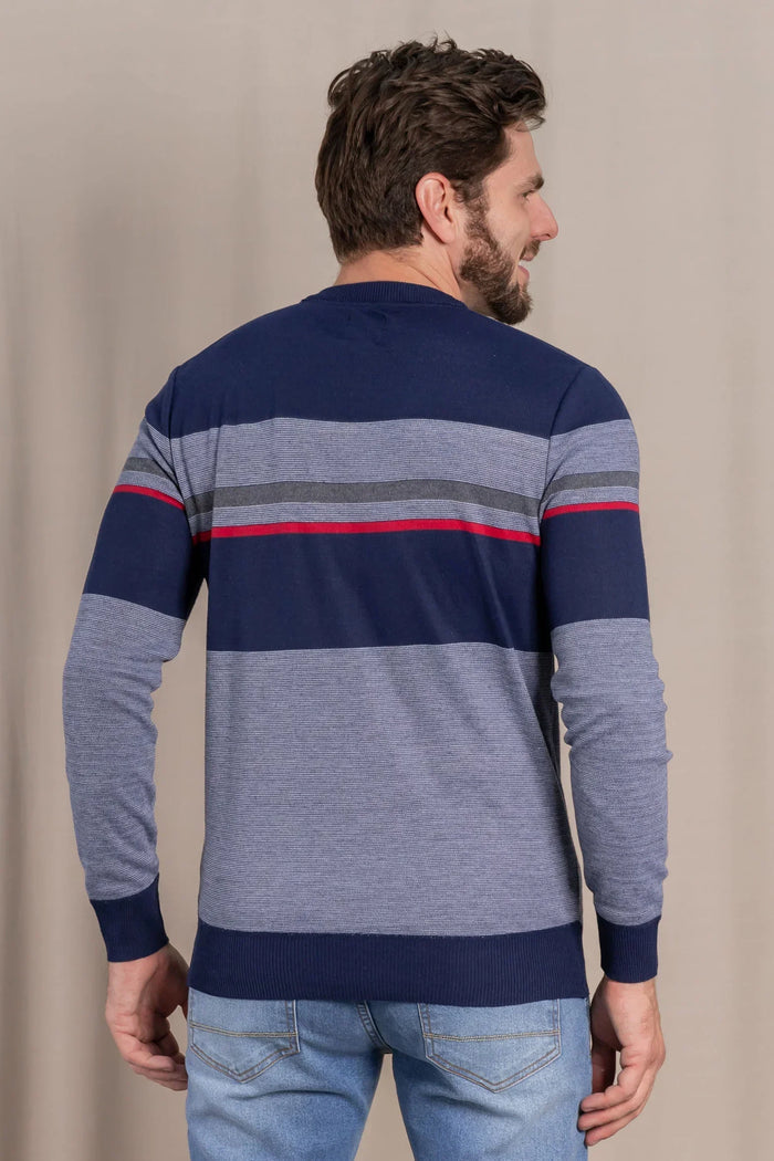 Chaleco Liviano Striped Azul Gangster - Gangster