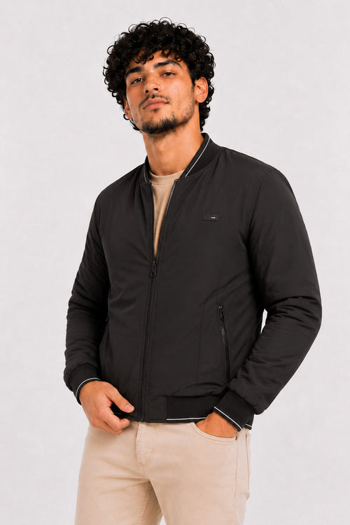 Chaqueta Bomber 2way Negro