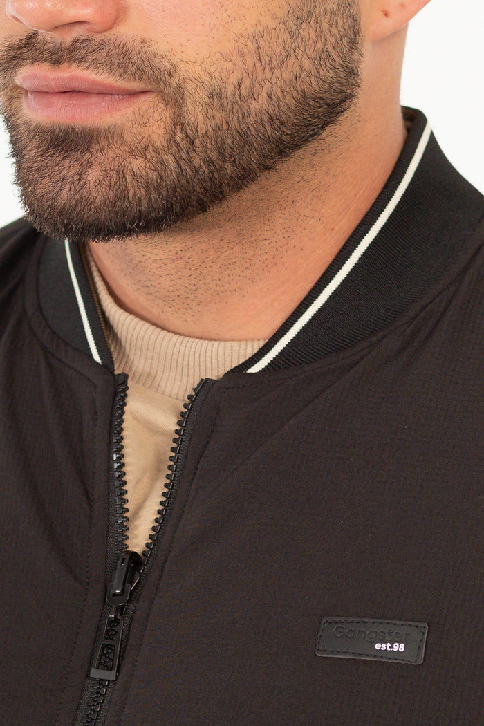 Chaqueta Bomber 2way Negro