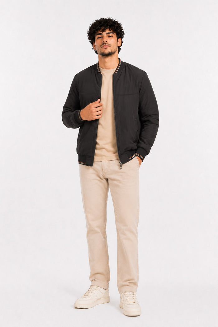 Chaqueta Bomber Neutral Negro