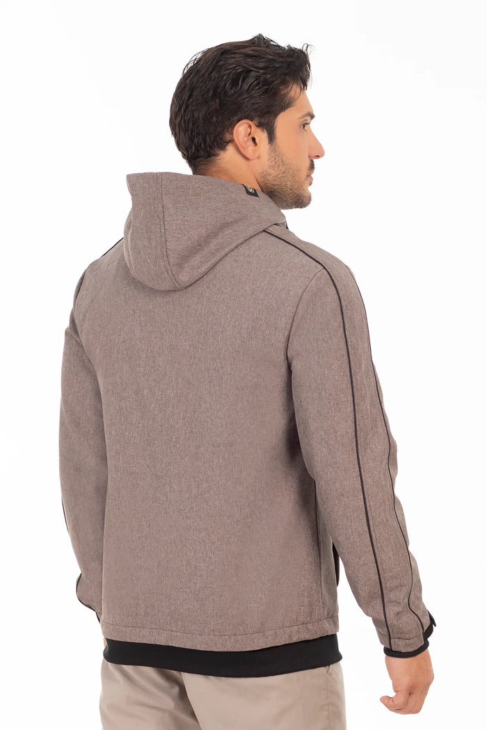 Chaqueta Full Zipper Crag Café Mezcla Gangster