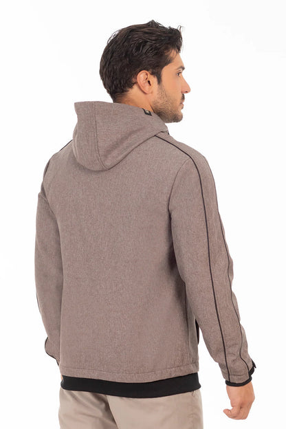 Chaqueta Full Zipper Crag Café Mezcla Gangster