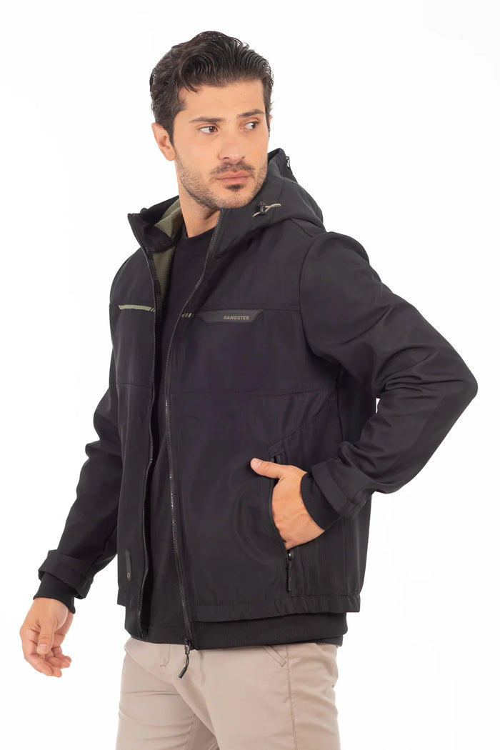 Chaqueta Full Zipper Windrax Azul Marino Mezcla Gangster