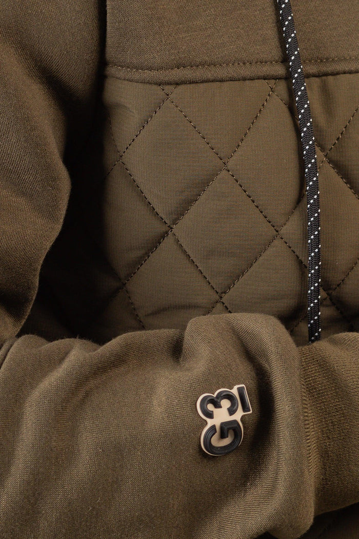 Chaqueta Hibridas Patchwork Verde Oliva Oscuro Gangster