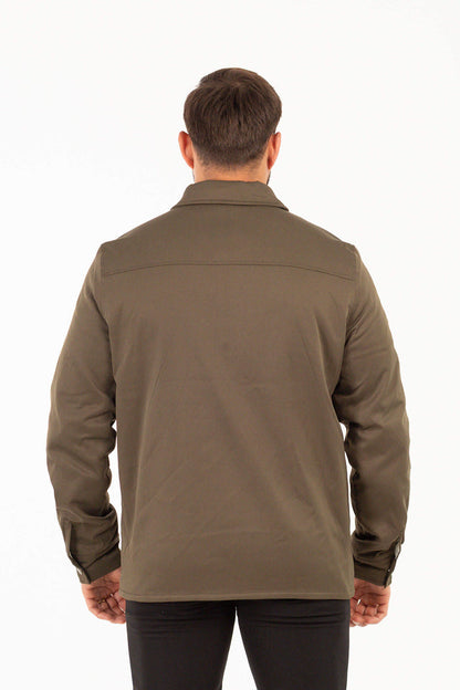 Chaqueta Overshirt Habit Verde Oliva