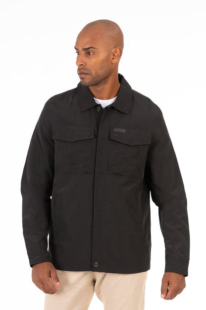 Chaqueta Overshirt Temper Negro
