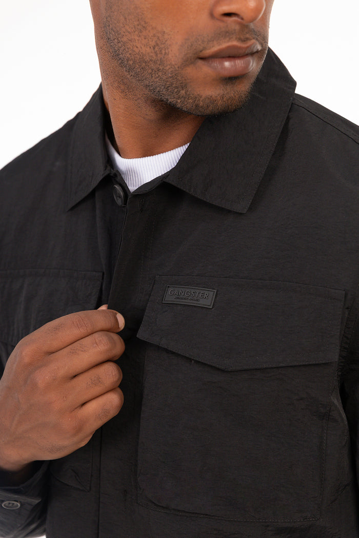 Chaqueta Overshirt Temper Negro