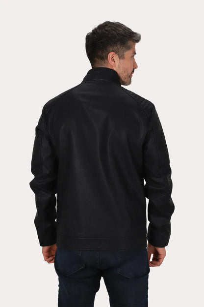 Chaqueta Pu Asphalt Negro Gangster - Gangster